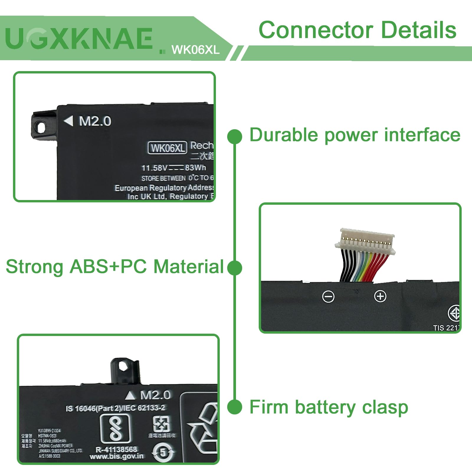 Amazon.com: UGXKNAE WK06XL Laptop Battery Replacement for HP Omen